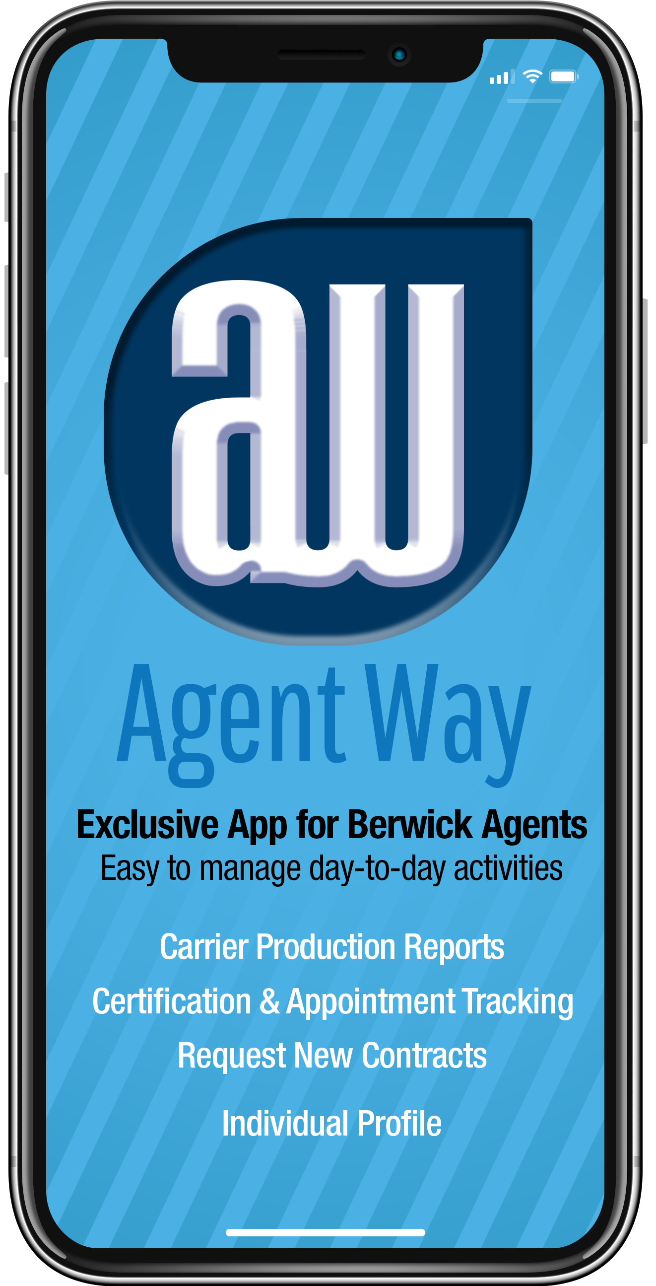 AgentWay on a phone