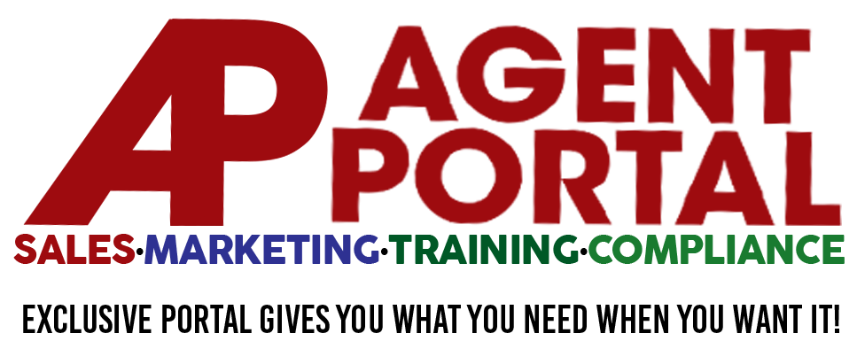 Agent Portal - Sales•Marketing•Training•Compliance - Exclusive portal give you what you need when you want it! logo transparent background