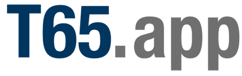 T65 app logo transparent back