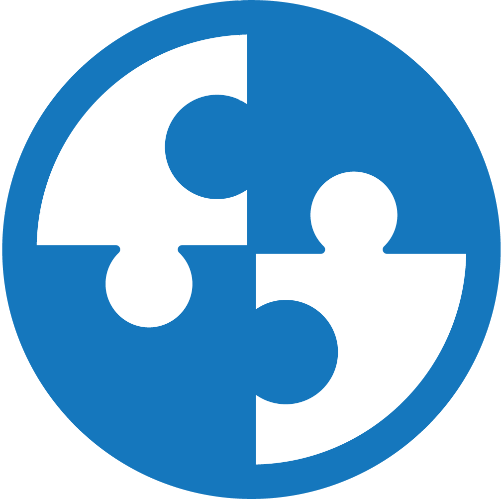 Compliance logo, color blue with a transparent background